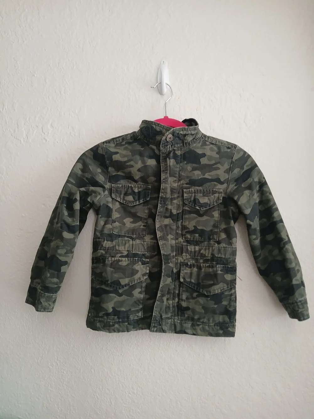 OshKosh B'Gosh Camo Full Zip Utility Military Style Jacket Boys 6
